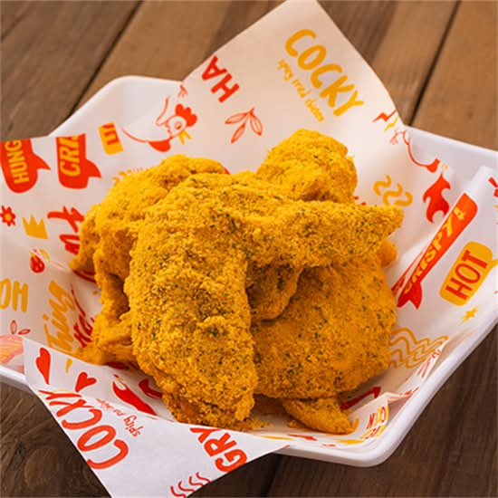 Sprinkle Cheese Flavour Chicken Wings 6pcs J04 雪山芝士粉炸鸡翅 6pcs